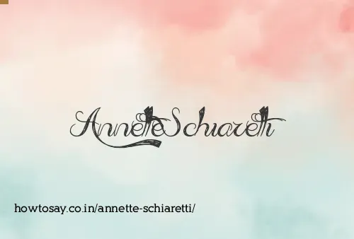 Annette Schiaretti