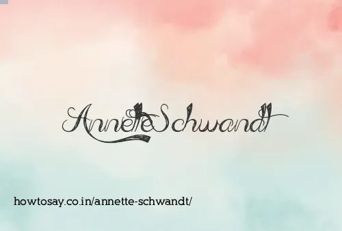 Annette Schwandt