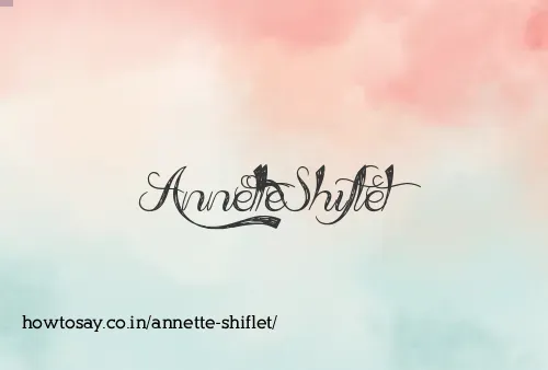 Annette Shiflet