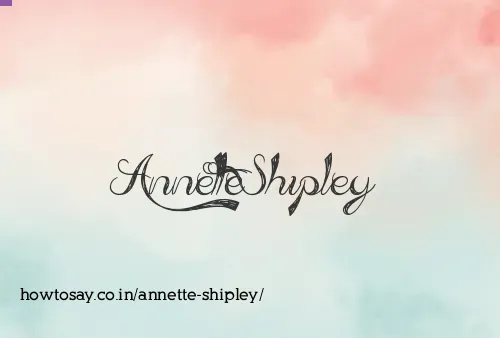 Annette Shipley