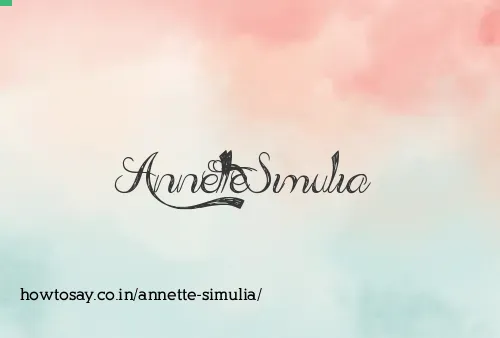 Annette Simulia