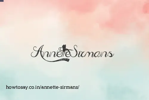 Annette Sirmans