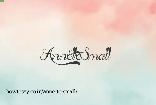 Annette Small
