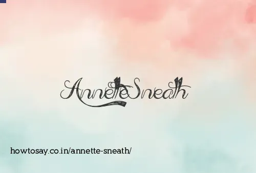 Annette Sneath