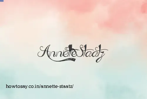 Annette Staatz