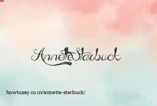 Annette Starbuck