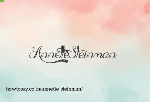 Annette Steinman