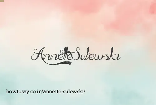 Annette Sulewski