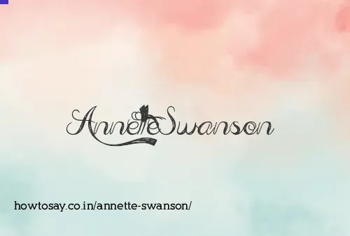 Annette Swanson