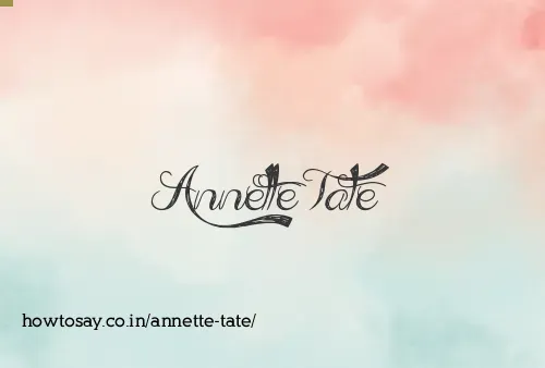 Annette Tate