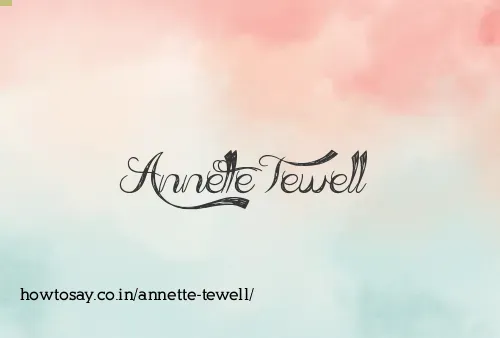 Annette Tewell