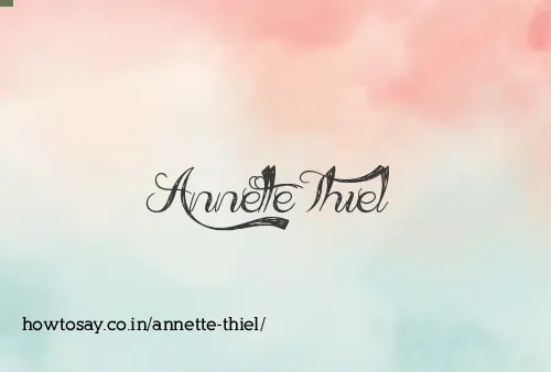 Annette Thiel