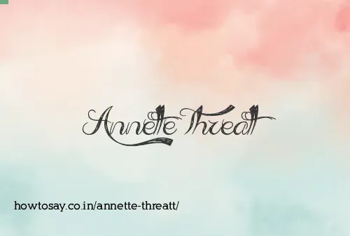 Annette Threatt
