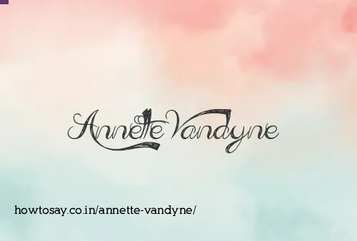 Annette Vandyne