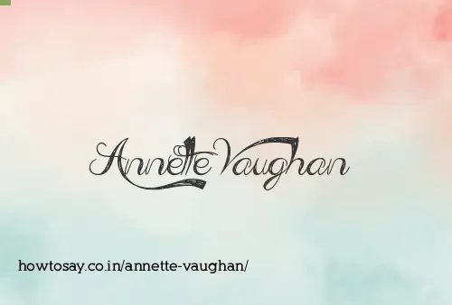 Annette Vaughan