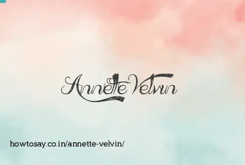 Annette Velvin