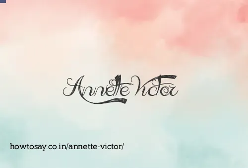 Annette Victor