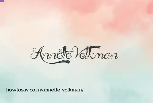 Annette Volkman