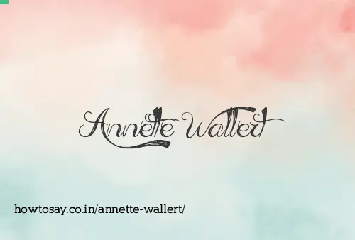 Annette Wallert