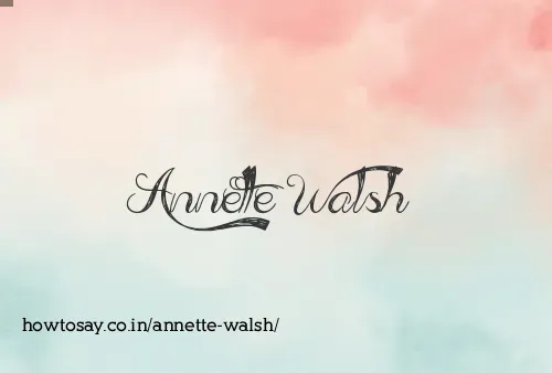 Annette Walsh
