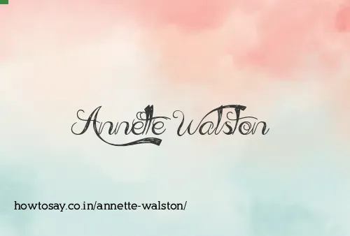 Annette Walston