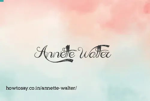 Annette Walter
