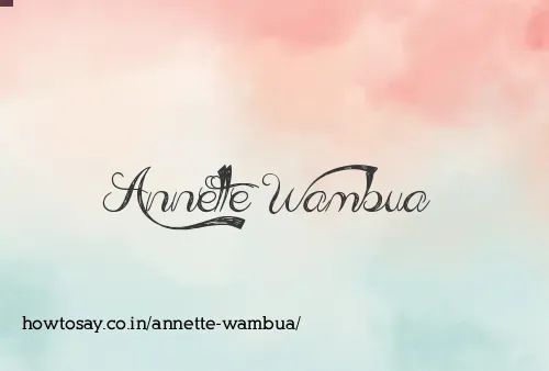 Annette Wambua