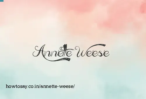 Annette Weese