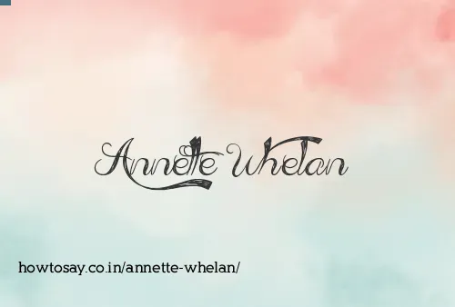 Annette Whelan