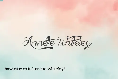 Annette Whiteley