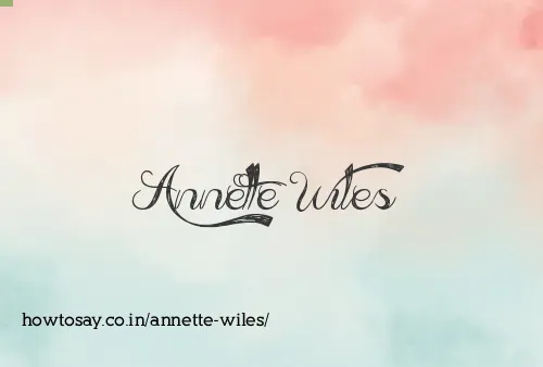 Annette Wiles