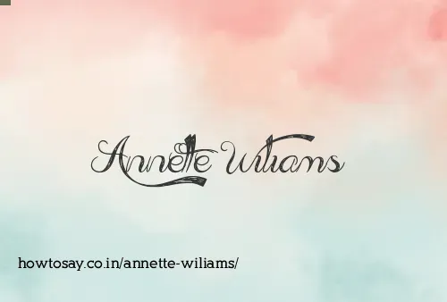 Annette Wiliams