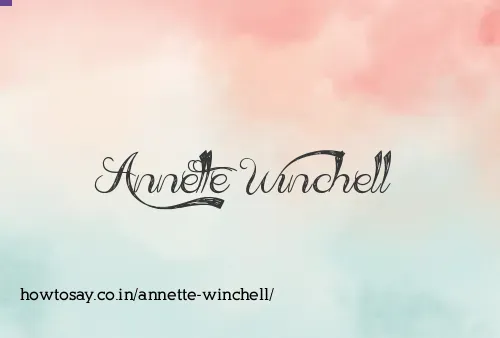 Annette Winchell