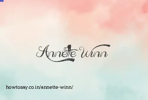 Annette Winn