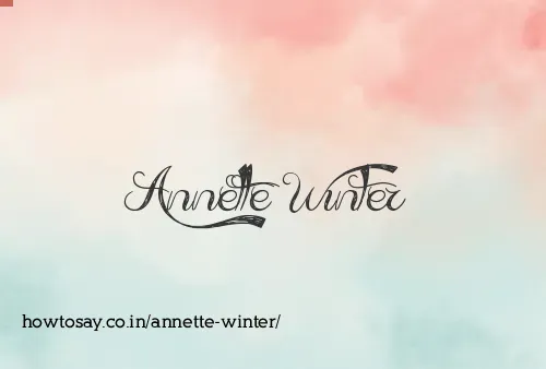 Annette Winter