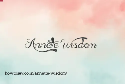 Annette Wisdom