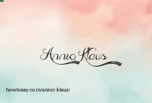 Annic Klaus