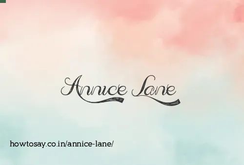 Annice Lane