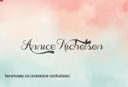 Annice Nicholson