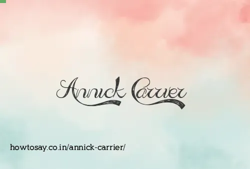 Annick Carrier