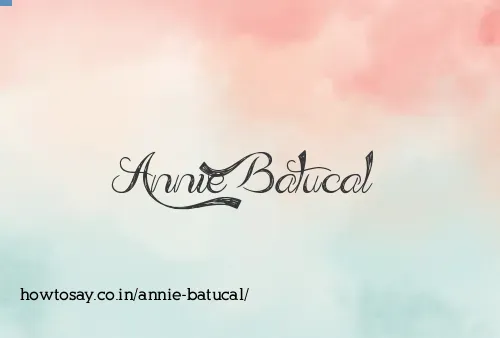 Annie Batucal