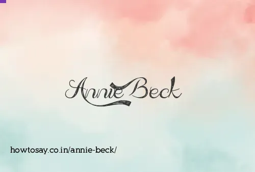 Annie Beck