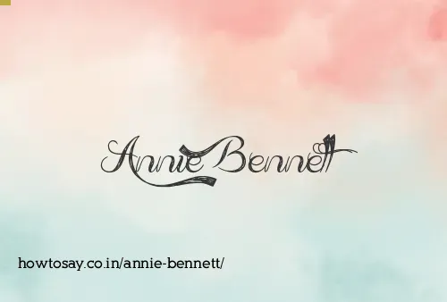Annie Bennett