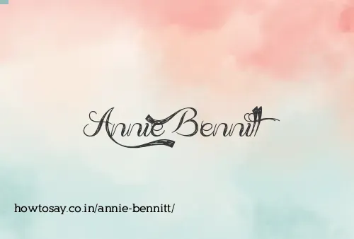 Annie Bennitt