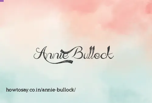Annie Bullock