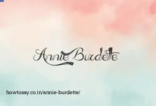 Annie Burdette
