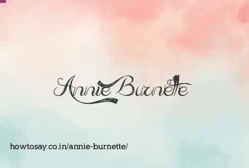 Annie Burnette
