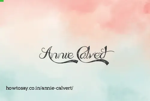 Annie Calvert