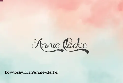 Annie Clarke