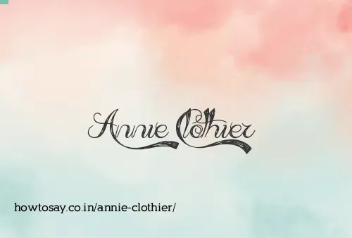 Annie Clothier